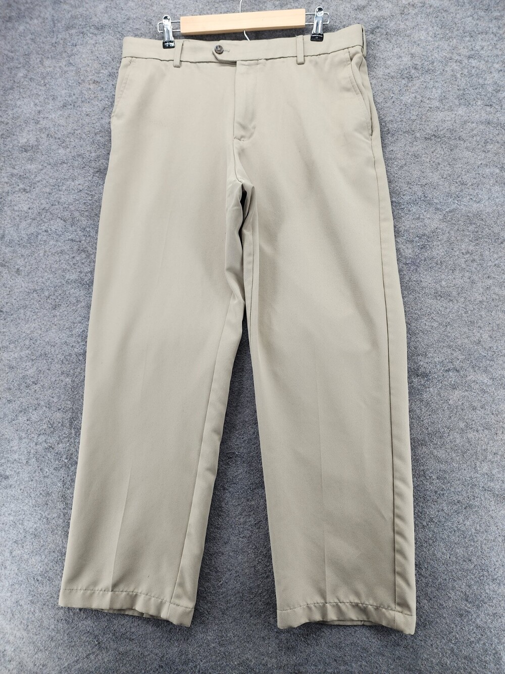 IZOD Golf Pants Mens 34x30 Chino Khaki Classic Fit